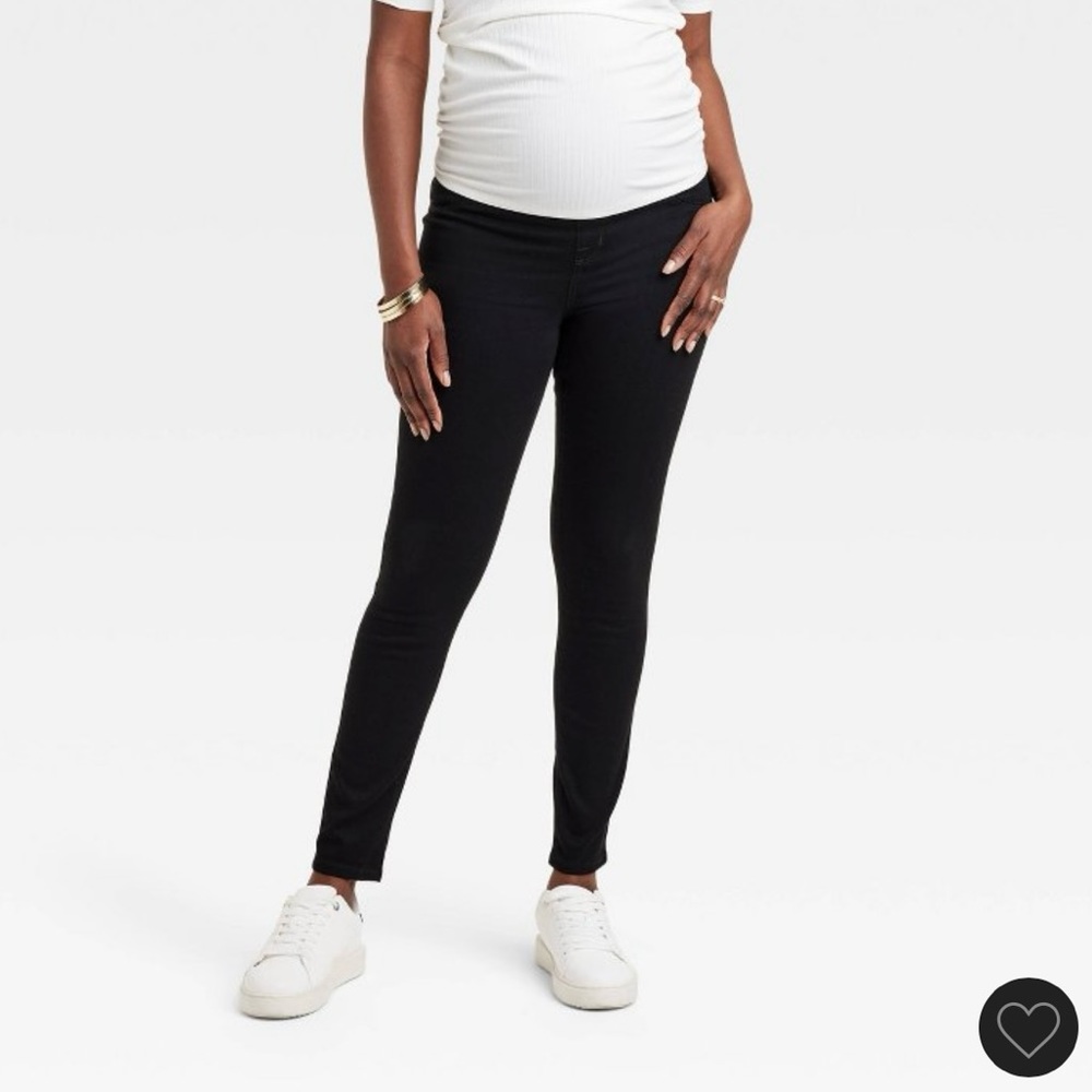 High-Rise Over Belly Skinny Maternity Pants - Isabel Maternity